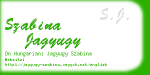 szabina jagyugy business card